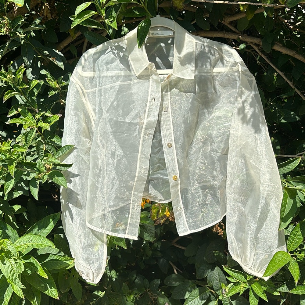 Oak + Fort Sheer Blouse